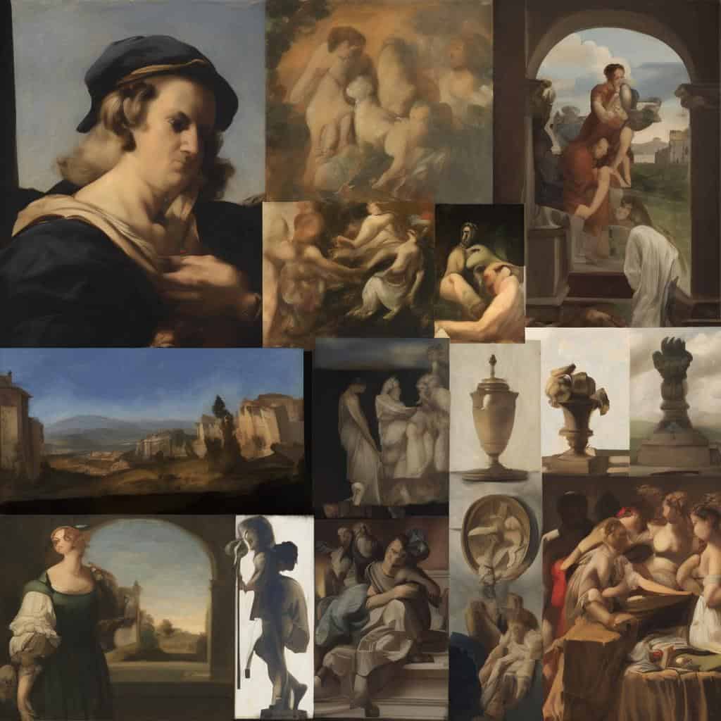 Αντίστροφη εικόνα του χρόνου και του κύκλου στη ζωγραφική, με έργα που απεικονίζουν την αιωνιότητα, την αλλαγή και την επανάληψη μέσα από την τέχνη.