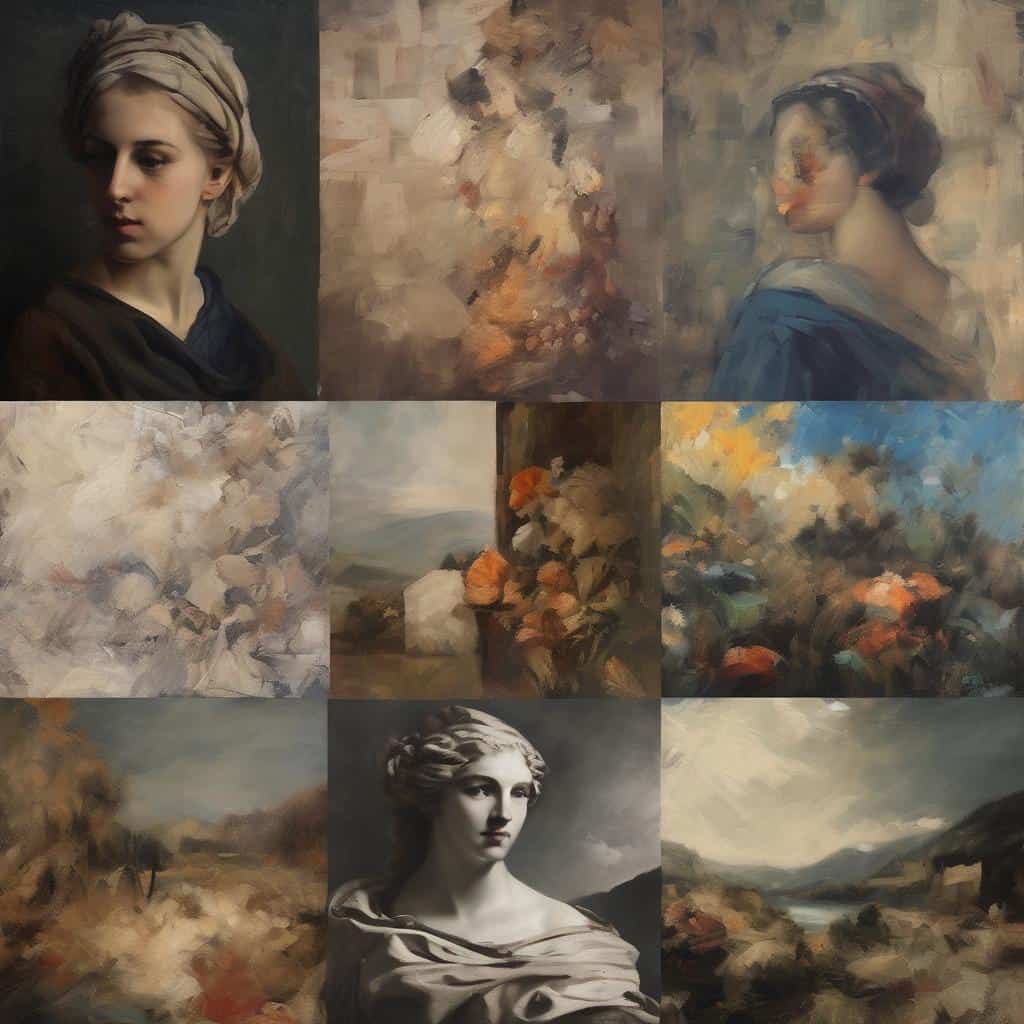 Ανθρώπινη μορφή και φυσικό τοπίο σε πίνακες που απεικονίζουν το πέρασμα του χρόνου και την κυκλική φύση της ζωής.